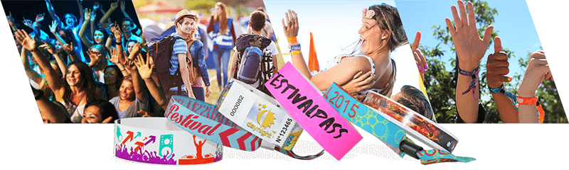Pulseras para festivales y conciertos