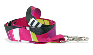 Lanyards personalizados de poliéster satinado 20 mm - Impresión a todo color