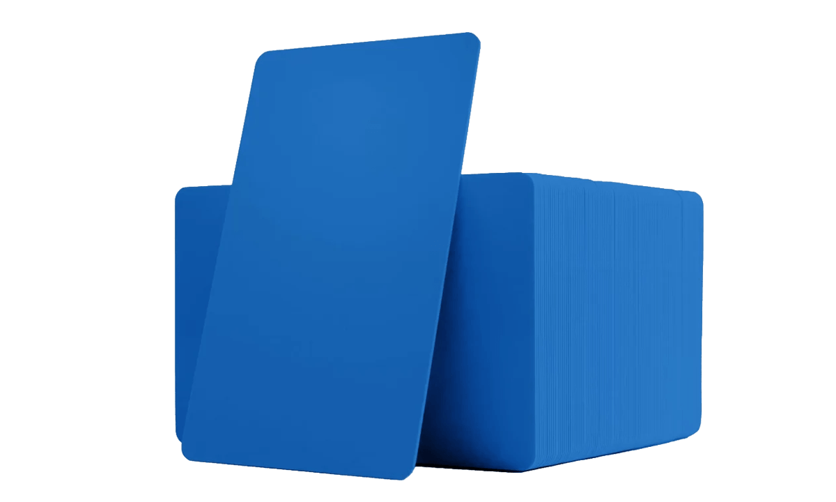 Tarjetas de PVC azules sin impresión - Mic 760