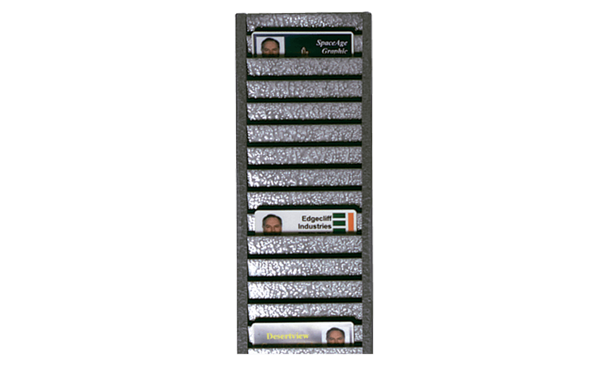 Tarjetero De Pared Met lico para 40 Tarjetas Horizontalmente PDC