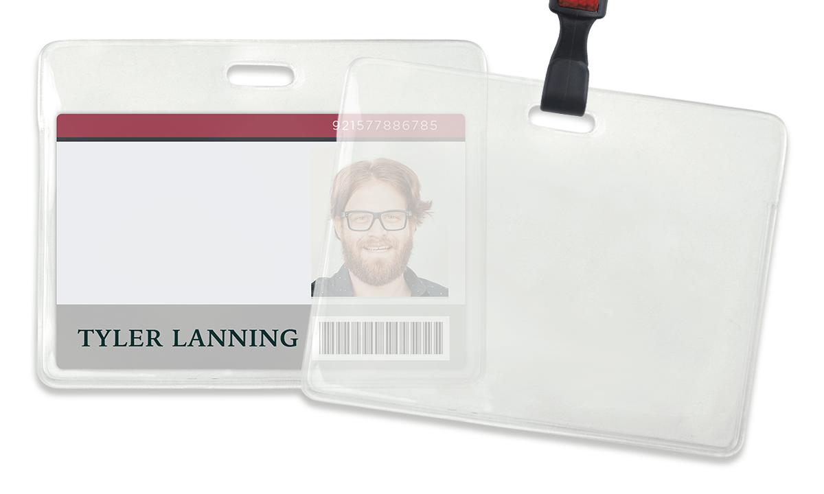 Porta tarjeta de proximidad de vinilo flexible - Tamaño de tarjeta de crédito (CR80)