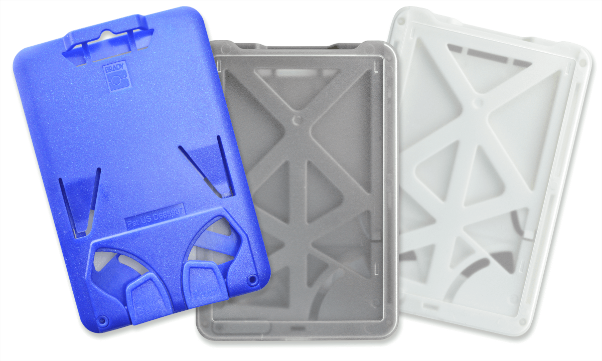 Porta tarjeta rígido vertical B-Holder para tres tarjetas con palancas de extracción