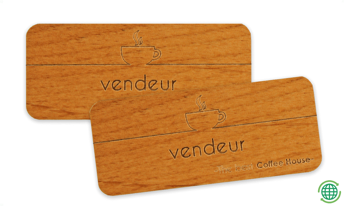 Identificaciones Impress de Madera, 60 X 25 mm