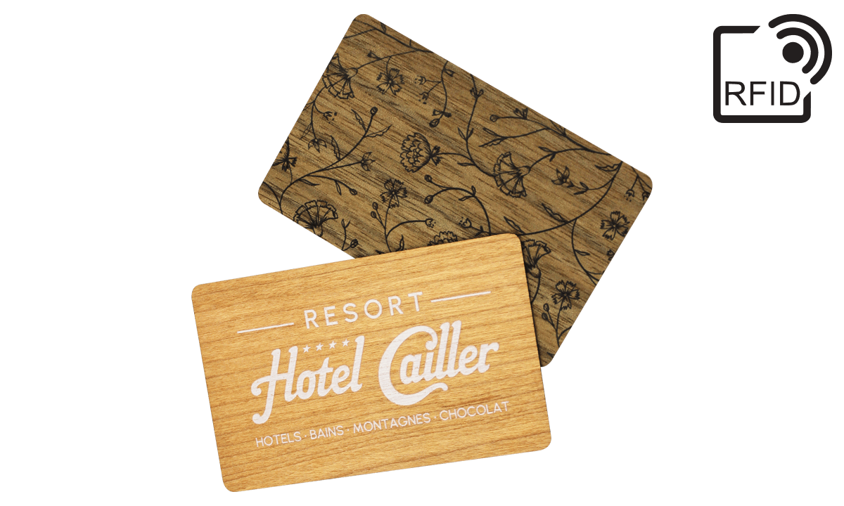Tarjetas RFID de madera