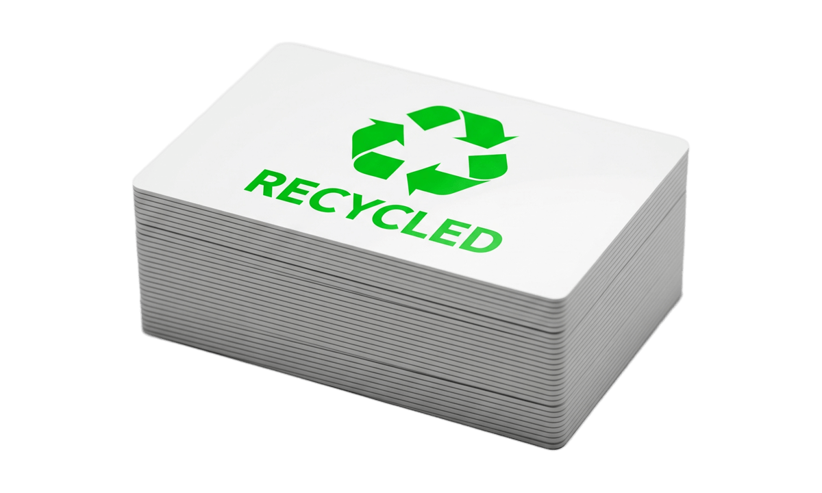 Tarjetas Ecológicas blancas