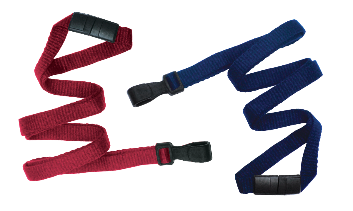 Lanyards de bambú de 10 mm con cierre de seguridad y mosquetón ancho de plástico no giratorio