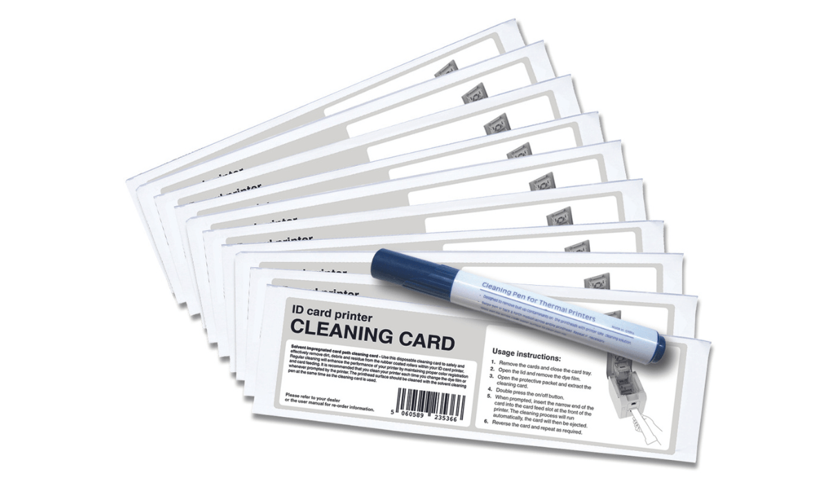 Kit de limpieza Magicard Pronto100 (10 tarjetas de limpieza, 1 marcador)