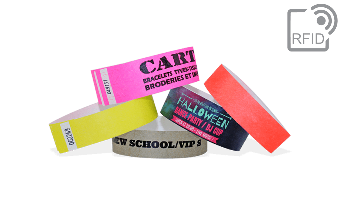 Pulseras RFID de Tyvek