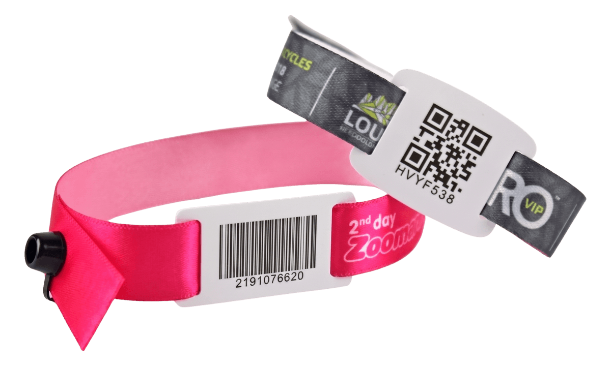 Pulseras de tela con placa deslizante