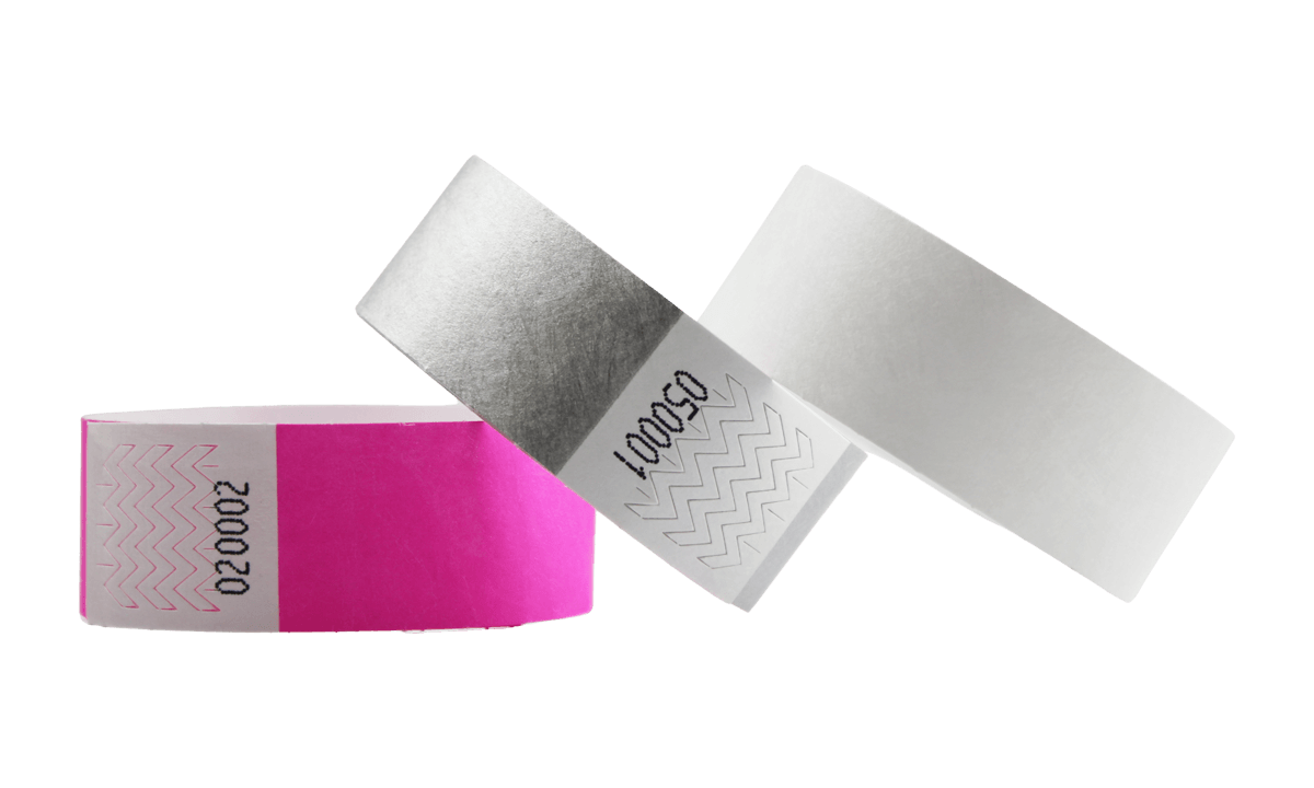 Pulseras de Tyvek 25 mm