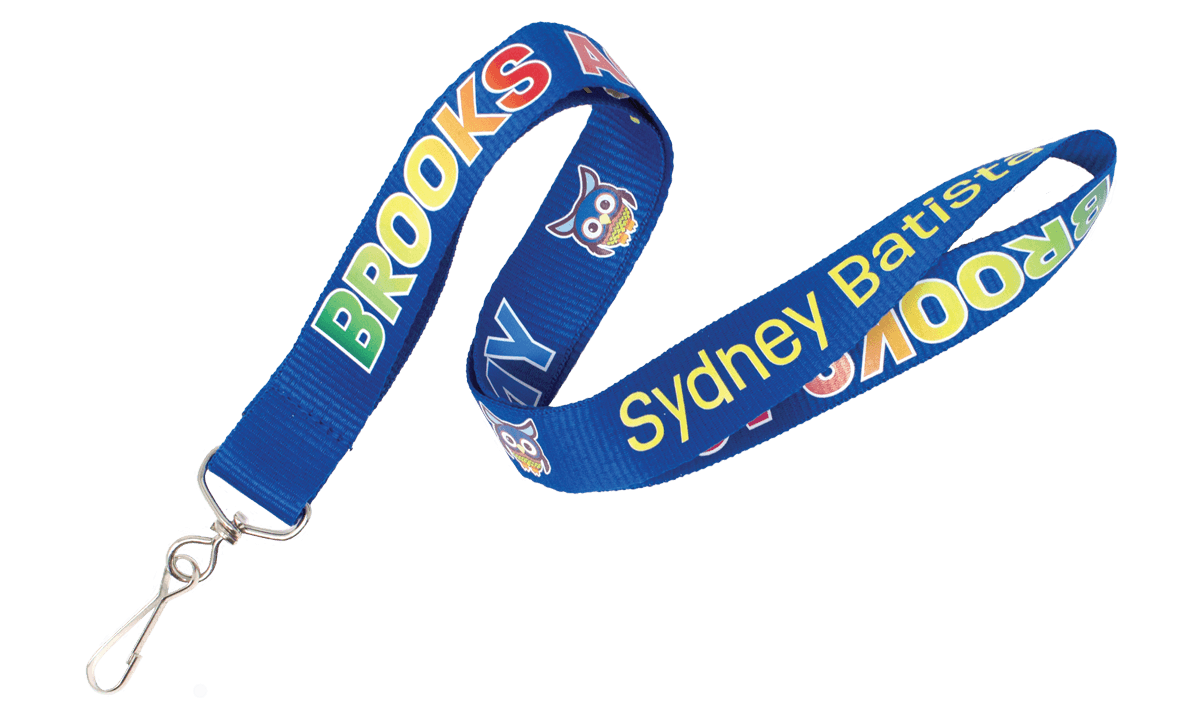 Lanyards True Color personalizados 25 mm - Impresión a todo color