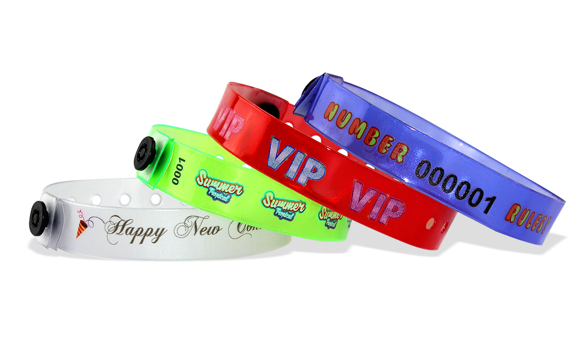 Pulseras de vinilo translúcido 13 mm, impresión digital de calidad fotográfica