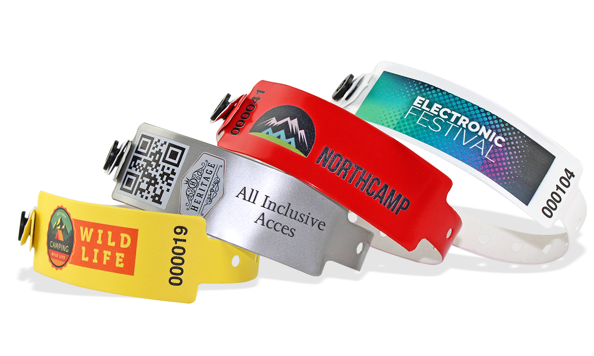 Pulseras de vinilo 25 mm impresión digital de calidad fotográfica