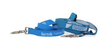 Lanyards bordados 10 mm - personalizados con 1 color