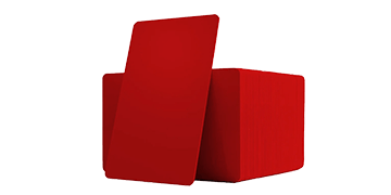 Tarjetas de PVC rojas sin impresión - 760 mic