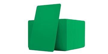 Tarjetas de PVC verdes sin impresión - Mic 760