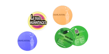 Acreditaciones Event, 57 mm, redondas (PVC)