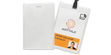 Porta tarjeta de proximidad de vinilo - Inserción de 77 x 106 mm