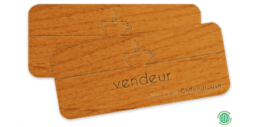 Identificaciones Impress de Madera, 75 X 32 mm