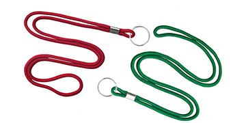 Lanyards redondos de 3 mm con anilla metálica