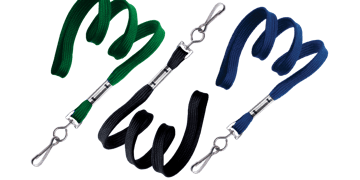 Lanyard trenzado de 10 mm con mosquetón giratorio metálico