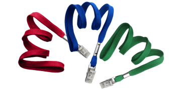 Lanyard trenzado de 10 mm con pinza metálica