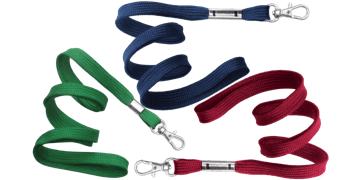 Lanyard trenzado de 10 mm con mosquetón con gatillo
