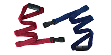 Lanyards de bambú de 10 mm con cierre de seguridad y mosquetón ancho de plástico no giratorio