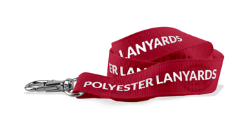 Lanyards personalizados económicos de 25 mm para eventos - 1 color de impresión