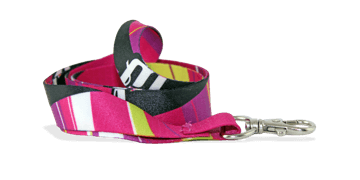 Lanyards personalizados de poliéster satinado 20 mm - Impresión a todo color