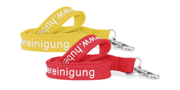 Lanyards personalizados de poliéster tubular 15 mm - 1 color de impresión