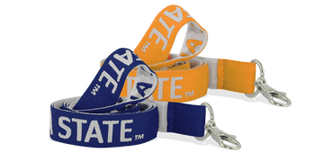 Lanyards bordados 20 mm - personalizados con 1 color