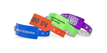 Pulseras de vinilo 25 mm con 1 color de impresión