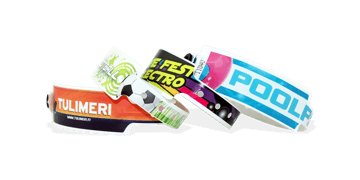 Pulseras de plástico 25 mm, impresión digital de calidad fotográfica