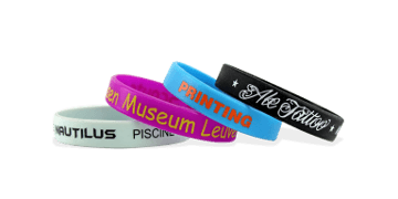 Pulseras de silicona con impresión, tamaño pequeño / niños