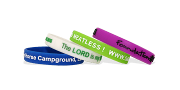 Pulseras de silicona con alto relieve e impresión, tamaño grande / adultos
