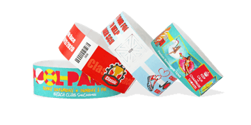 Pulseras de Tyvek 25 mm - Impresión con calidad fotográfica