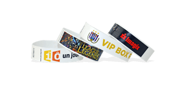 Pulseras de Tyvek 19 mm con la impresión de una imagen en color