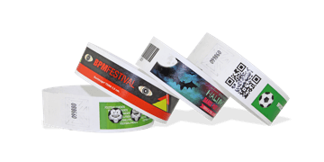 Pulseras de Tyvek 25 mm con la impresión de una imagen en color