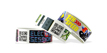 Pulseras de papel con impresión digital TPS 25 mm (acabado mate)