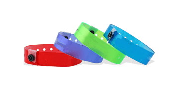 Pulseras de vinilo traslúcido, 19 mm, sin impresión